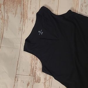 Land's End .. S (6-8)‎ Sleeveless Black Dress .. Black .. with POCKETS !!!